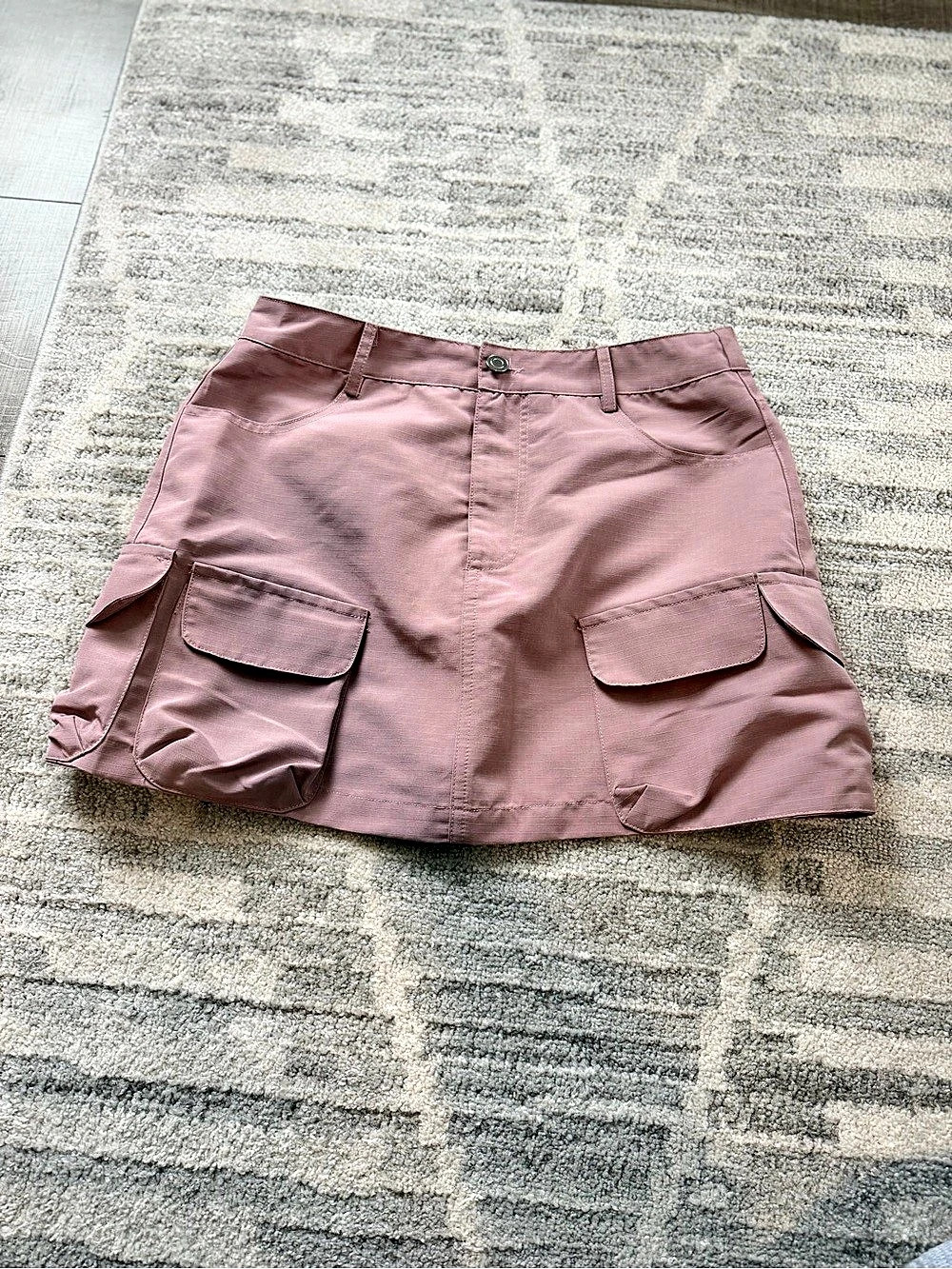 Lulu’s Women’s Cargo Mini Skirt Pink Size Small NWT